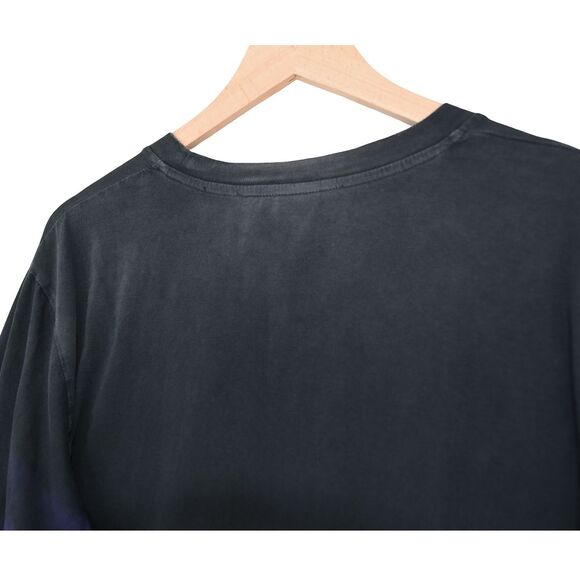 Diesel Black Chrome Wolf Eagle Long Sleeve Tee XL Distressed Fade Grunge Y2K - Picture 8 of 13